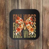 Coquette Floral Fall Vibes Autumn Coaster thumb 0