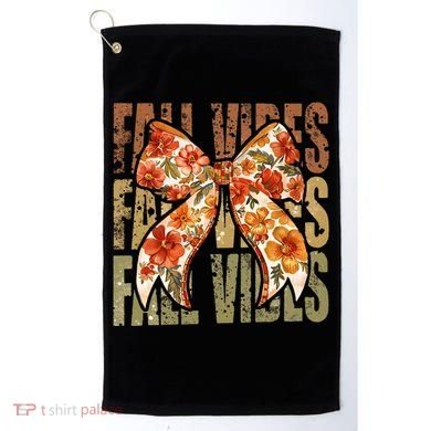 Coquette Floral Fall Vibes Autumn Golf Towel
