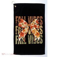 Coquette Floral Fall Vibes Autumn Golf Towel thumb 0