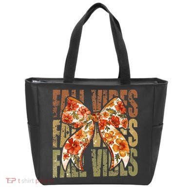 Coquette Floral Fall Vibes Autumn Tote Bag