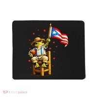 Coquí Frog Football Fan Puerto Rico Flag Mousepad thumb 0