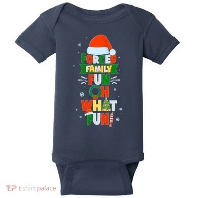 Christmas Forced Family Fun Oh What Fun Baby Bodysuit