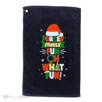 Christmas Forced Family Fun Oh What Fun Golf Towel thumb 0