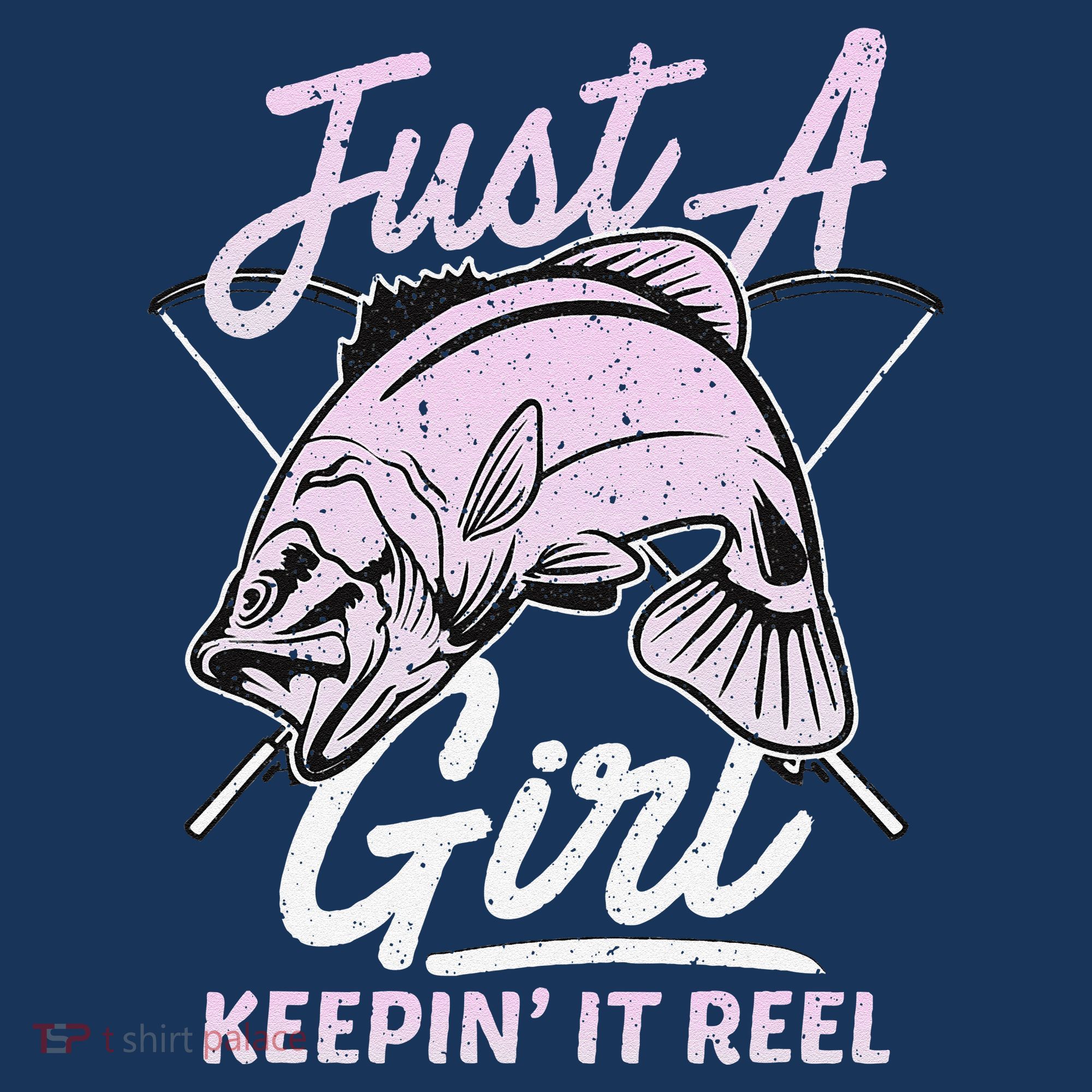 Cute Fishing Funny Keeping It Reel Women Girl Purple Pink Women's Tank Top