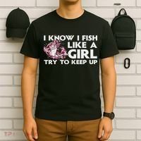 Cool Fishing For Women Trout Angler Bass Fish Hunting T-Shirt thumb 6