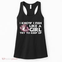 Cool Fishing For Women Trout Angler Bass Fish Hunting Women's Tank Top thumb 0