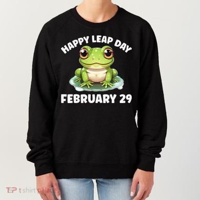 Cute Frog February 29th Leap Day 2024 Women's Sweatshirt