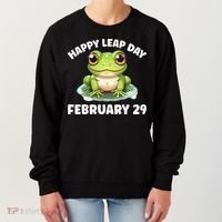 Cute Frog February 29th Leap Day 2024 Women's Sweatshirt thumb 0