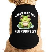Cute Frog February 29th Leap Day 2024 Doggie Tank thumb 0