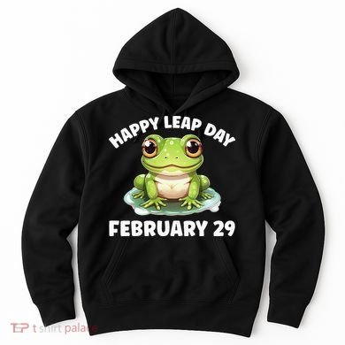 Cute Frog February 29th Leap Day 2024 Hoodie
