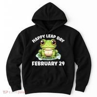 Cute Frog February 29th Leap Day 2024 Hoodie thumb 0
