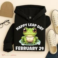 Cute Frog February 29th Leap Day 2024 Hoodie thumb 4