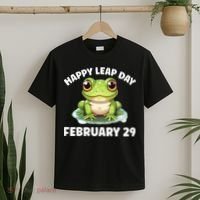 Cute Frog February 29th Leap Day 2024 T-Shirt thumb 2