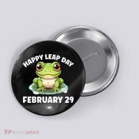 Cute Frog February 29th Leap Day 2024 Button thumb 0