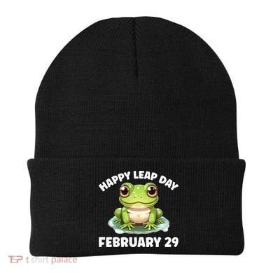 Cute Frog February 29th Leap Day 2024 Beanie