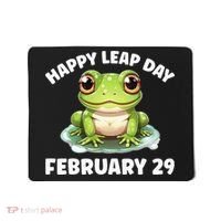 Cute Frog February 29th Leap Day 2024 Mousepad thumb 0
