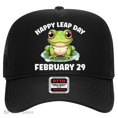 Cute Frog February 29th Leap Day 2024 Hat