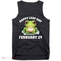 Cute Frog February 29th Leap Day 2024 Tank Top thumb 0