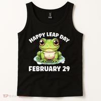 Cute Frog February 29th Leap Day 2024 Tank Top thumb 2