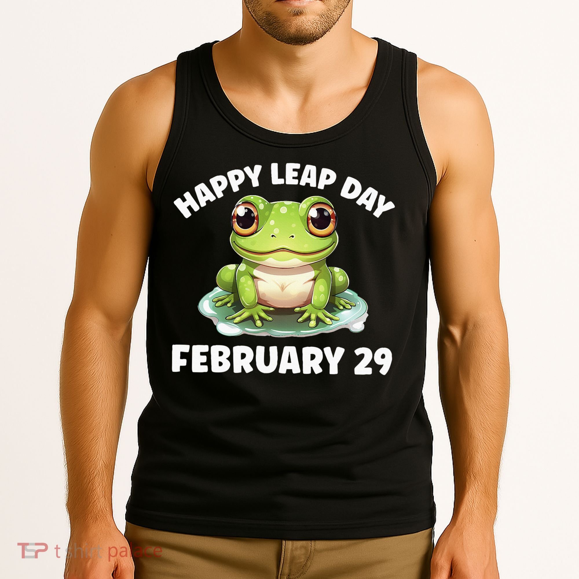 Cute Frog February 29th Leap Day 2024 Tank Top