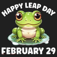 Cute Frog February 29th Leap Day 2024 Golf Towel thumb 3