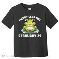 Cute Frog February 29th Leap Day 2024 Toddler T-Shirt thumb 0