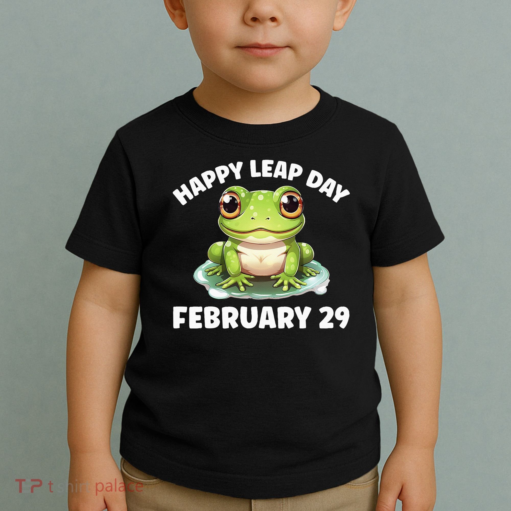 Cute Frog February 29th Leap Day 2024 Toddler T-Shirt