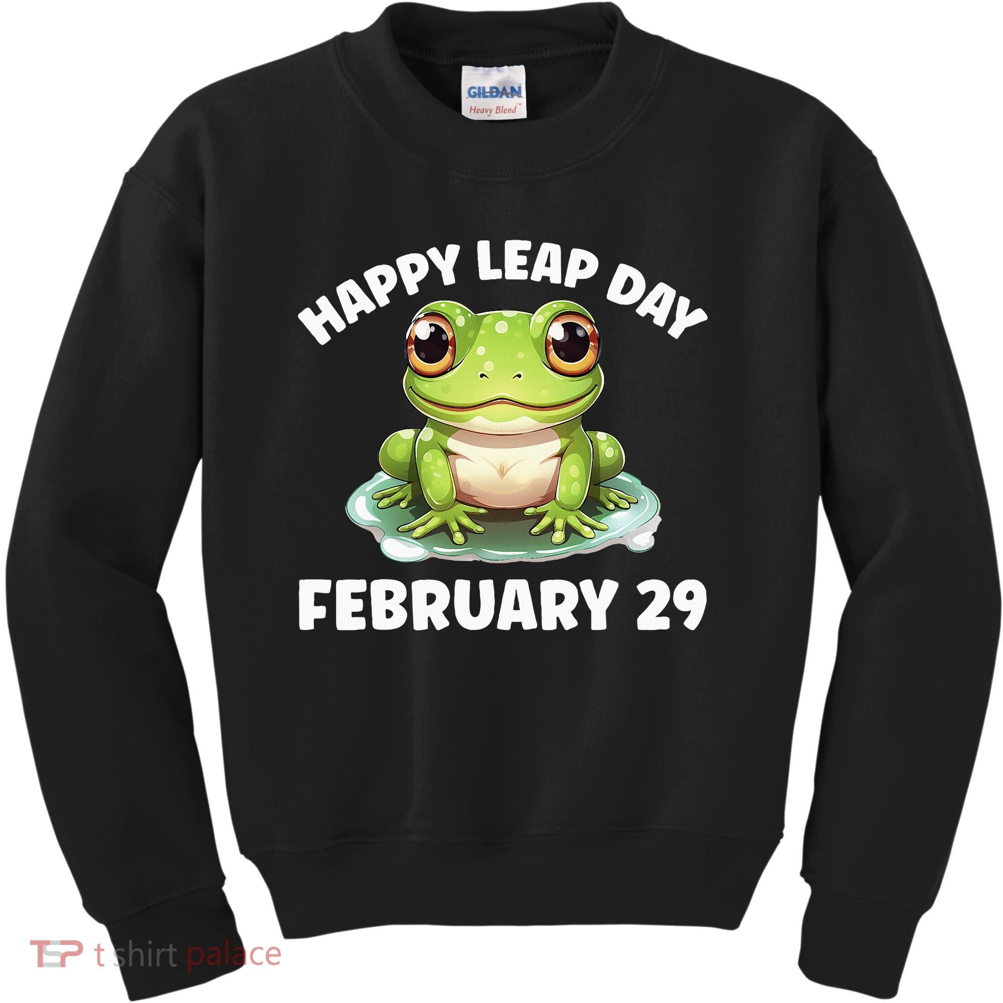Cute Frog February 29th Leap Day 2024 Kids Sweatshirt