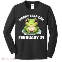 Cute Frog February 29th Leap Day 2024 Kids Long Sleeve Shirt thumb 0