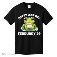 Cute Frog February 29th Leap Day 2024 Kids T-Shirt thumb 0