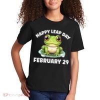 Cute Frog February 29th Leap Day 2024 Kids T-Shirt thumb 2