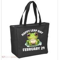 Cute Frog February 29th Leap Day 2024 Tote Bag thumb 2