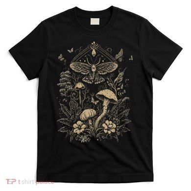Cute Fairycore Floral Moth Aesthetic T-Shirt