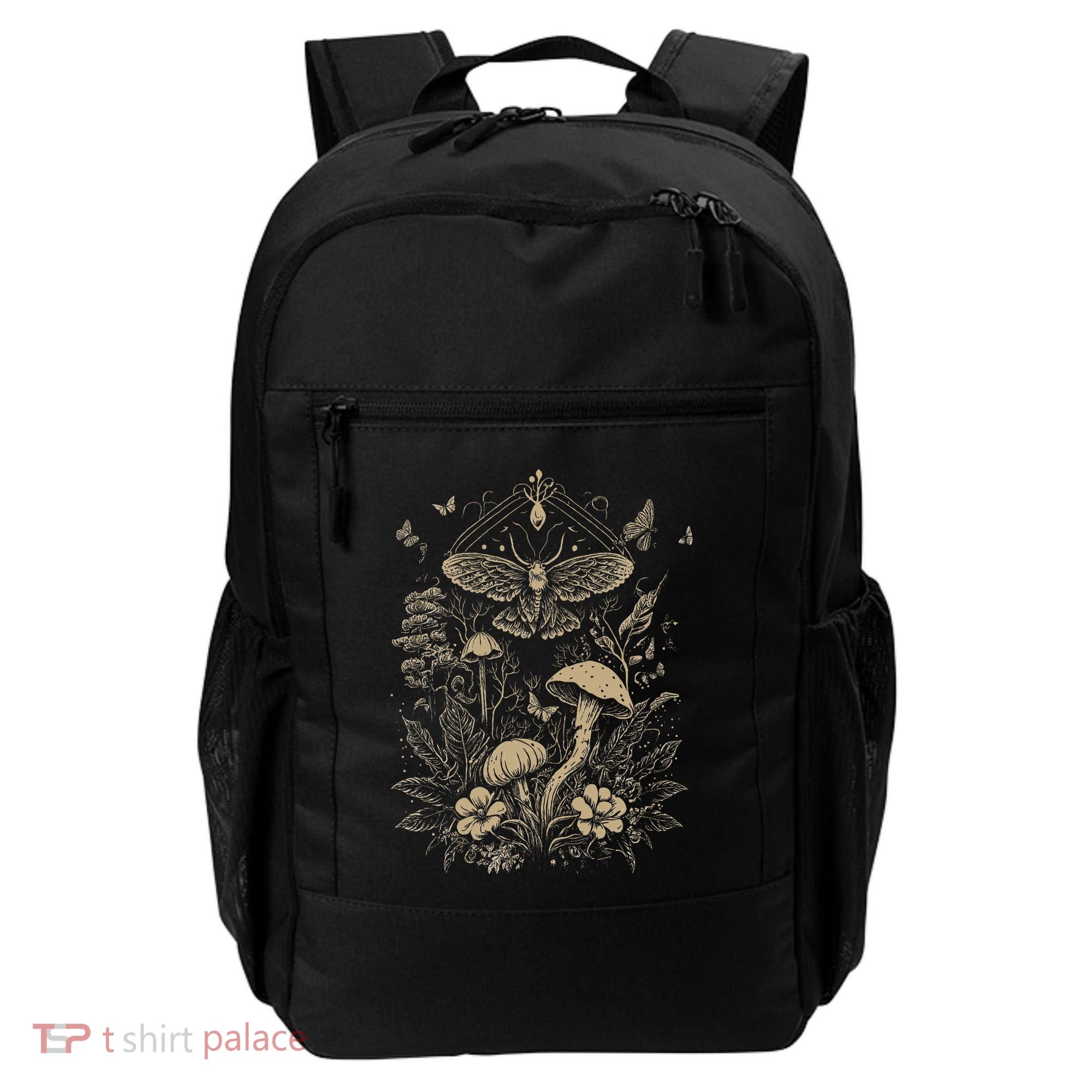 Cute Fairycore Floral Moth Aesthetic Backpack
