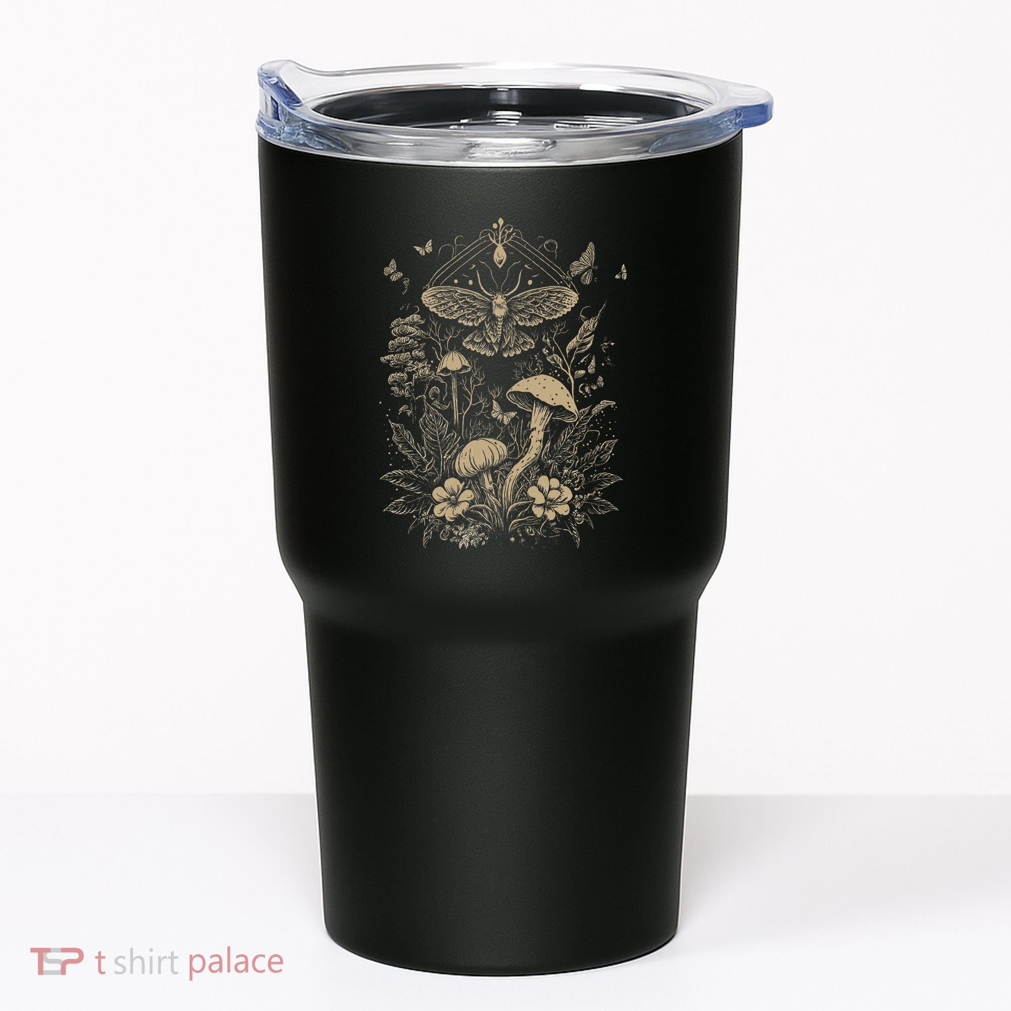 Cute Fairycore Floral Moth Aesthetic Tumbler