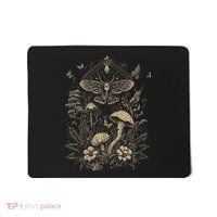 Cute Fairycore Floral Moth Aesthetic Mousepad thumb 0