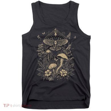 Cute Fairycore Floral Moth Aesthetic Tank Top