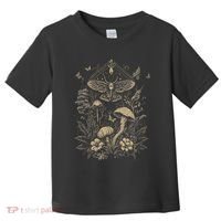 Cute Fairycore Floral Moth Aesthetic Toddler T-Shirt thumb 0