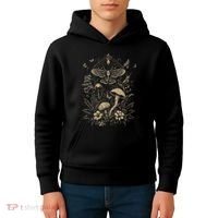 Cute Fairycore Floral Moth Aesthetic Kids Hoodie thumb 4