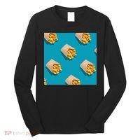 Cute Funny French Fry Fries Pastern Long Sleeve Shirt thumb 0