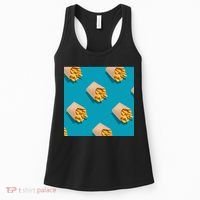 Cute Funny French Fry Fries Pastern Women's Tank Top thumb 0