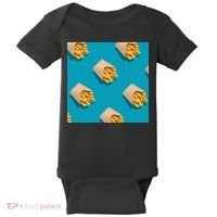 Cute Funny French Fry Fries Pastern Baby Bodysuit thumb 0