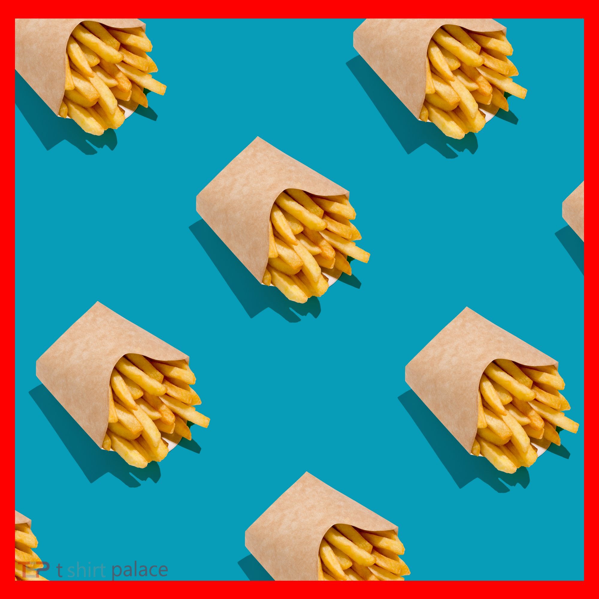 Cute Funny French Fry Fries Pastern Santa Hat