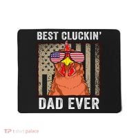 Chicken Funny Farm Best Cluckin' Dad Ever Chicken Mousepad thumb 0