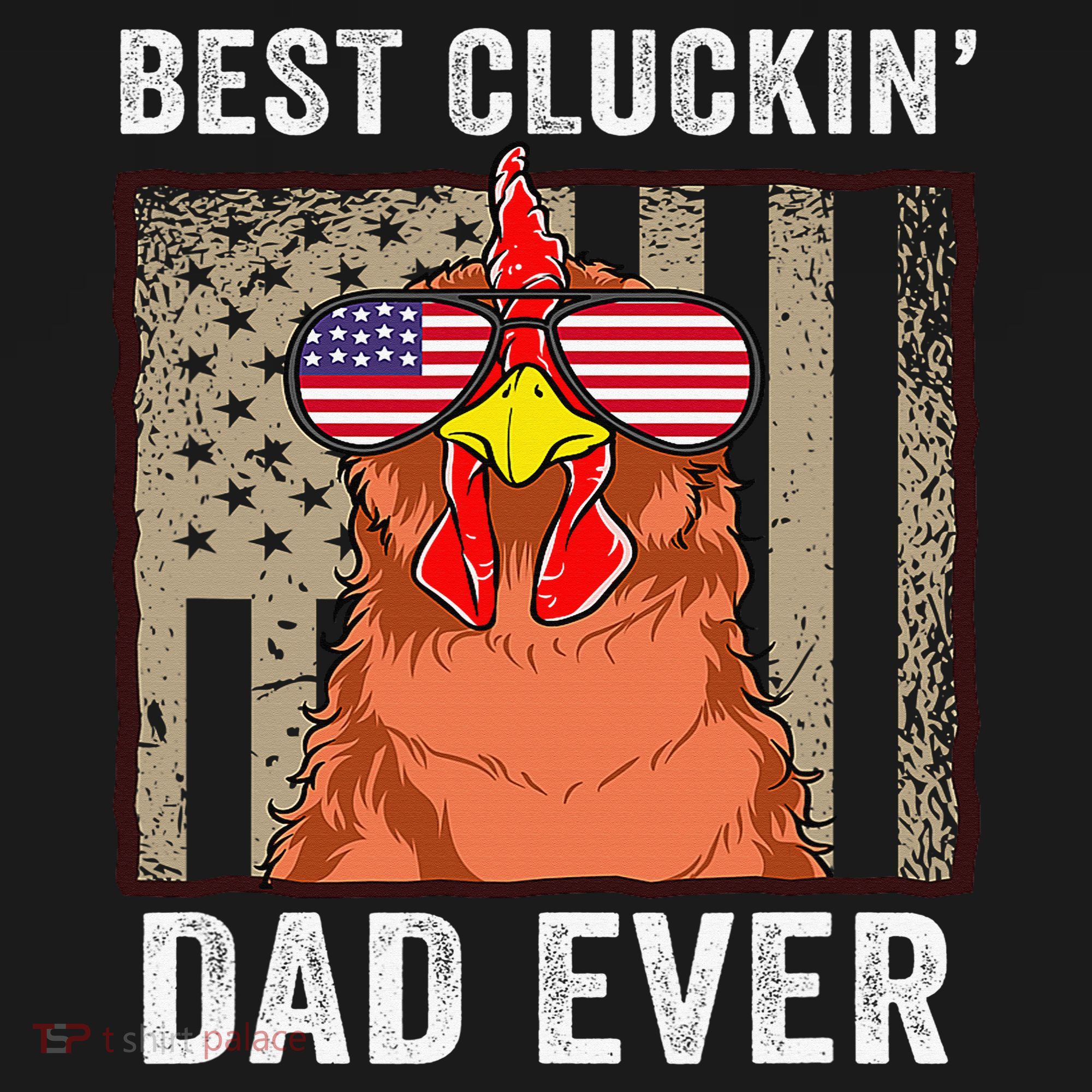 Chicken Funny Farm Best Cluckin' Dad Ever Chicken Mousepad
