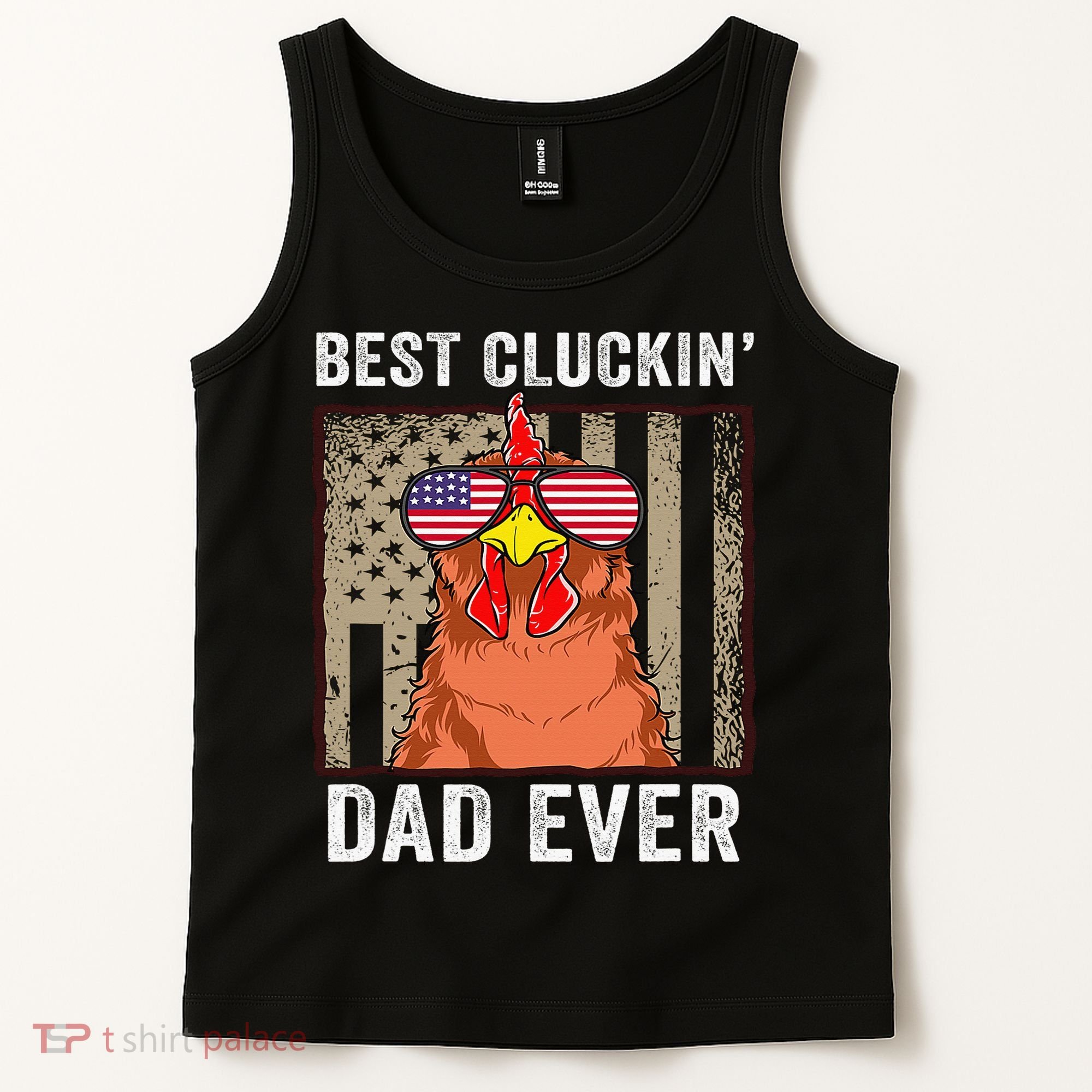 Chicken Funny Farm Best Cluckin' Dad Ever Chicken Tank Top