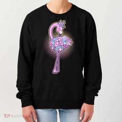 Cute Floral Flamingo Women's Sweatshirt