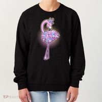 Cute Floral Flamingo Women's Sweatshirt thumb 0
