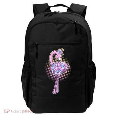 Cute Floral Flamingo Backpack
