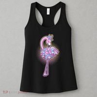 Cute Floral Flamingo Women's Tank Top thumb 3